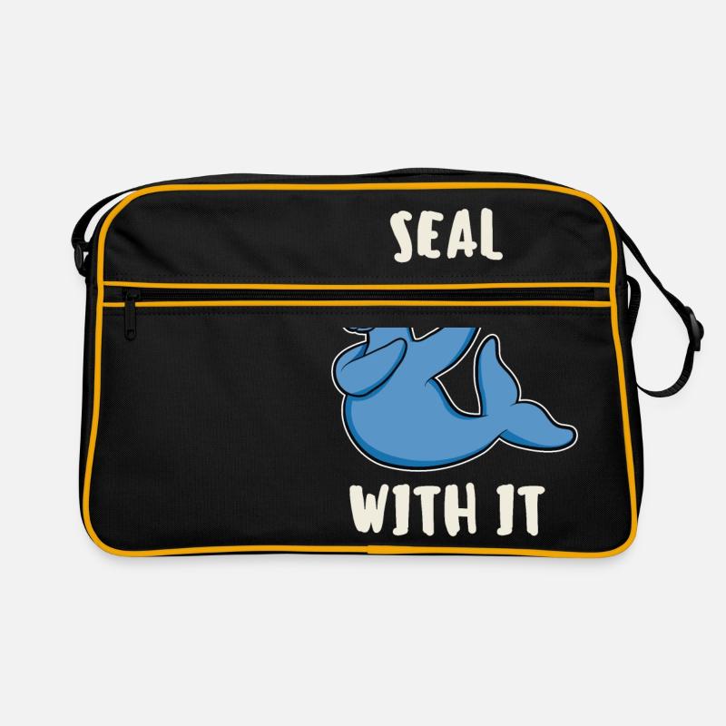 Lustig Dabbing Seal Robbe Seehund Seelöwe Geschenk Sac Retro