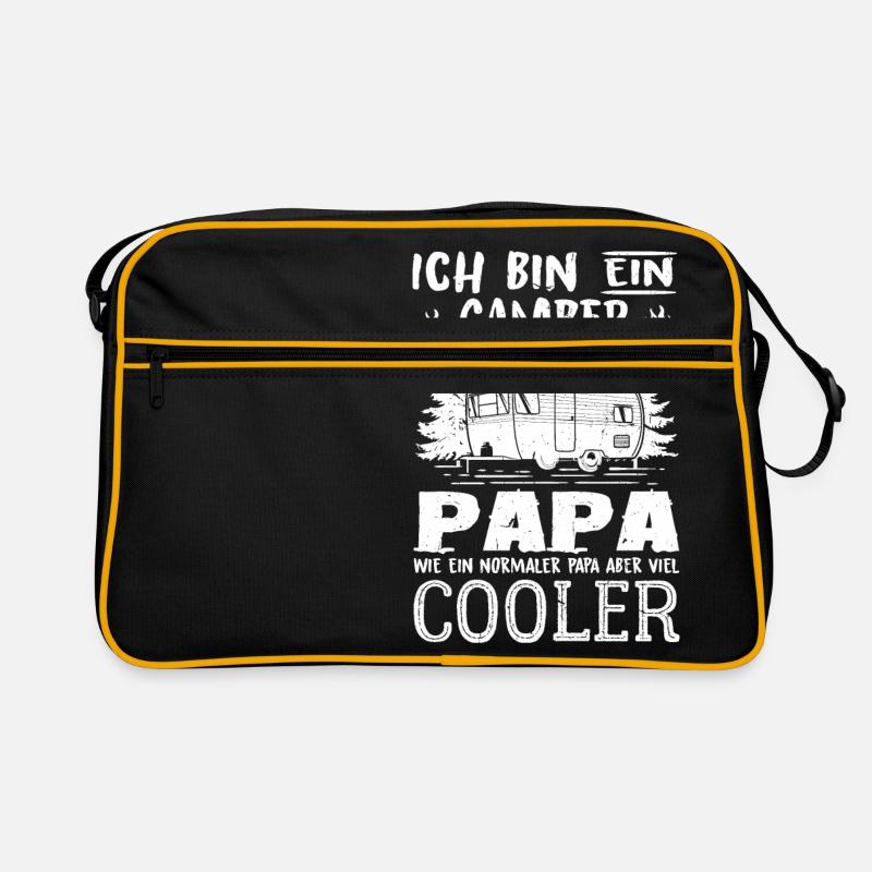 Ich Bin Ein Camper Papa T-Shirt Cooler als du Retro Tasche