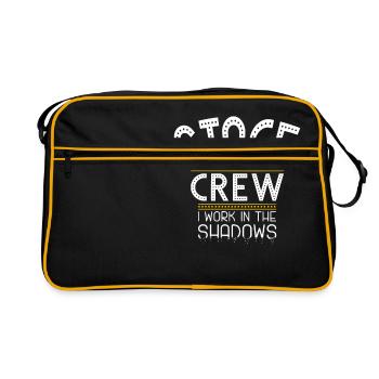 Stage crew, stage staff, roadie gift - Retro Bag - black/gold - Front