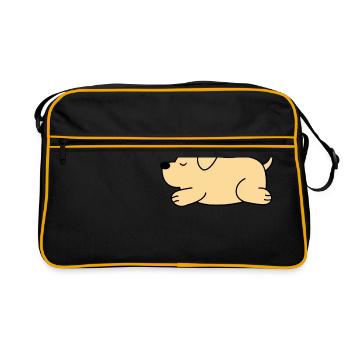 Chien cool - Sac Retro - noir/or - Devant