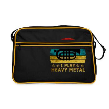 Heavy Metal Cornet |Instrument|Orchestra|Band| - Retro Bag - black/gold - Front