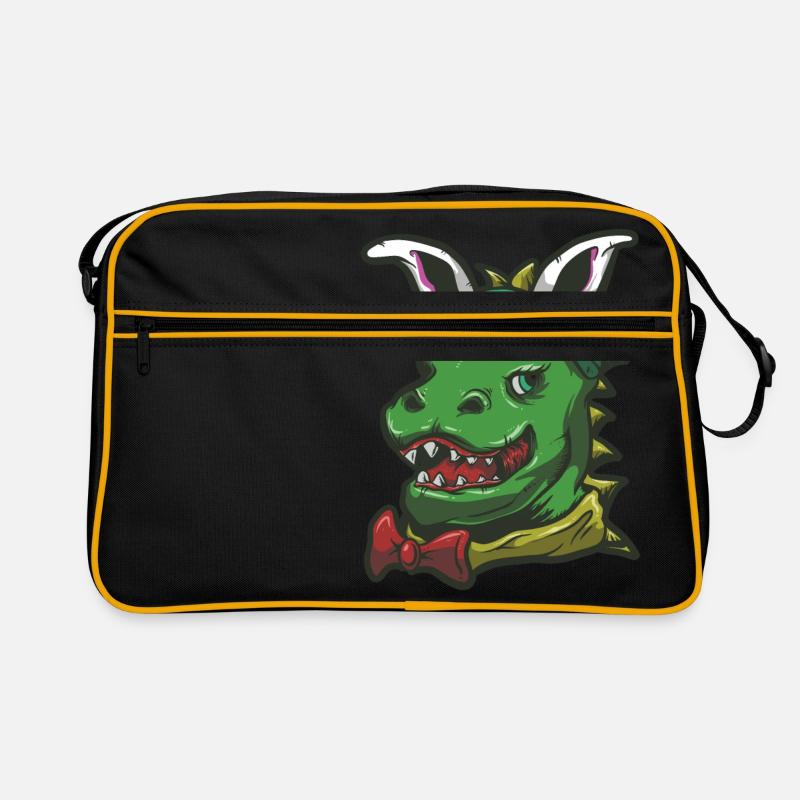 Ostern Rex Bunny Drawing Funny Rabbit Dinosaur Retro Tasche