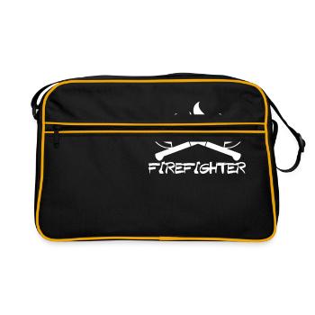 Firefighter - Retro Tasche - Schwarz/Gold - Vorne