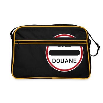 Panneau de signalisation pouces douane - Sac Retro - noir/or - Devant
