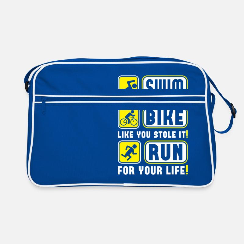 Course de vélo de natation de triathlon Sac Retro
