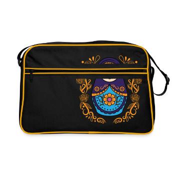 Matryoshka Matryoshka Russian doll Russia - Retro Bag - black/gold - Front
