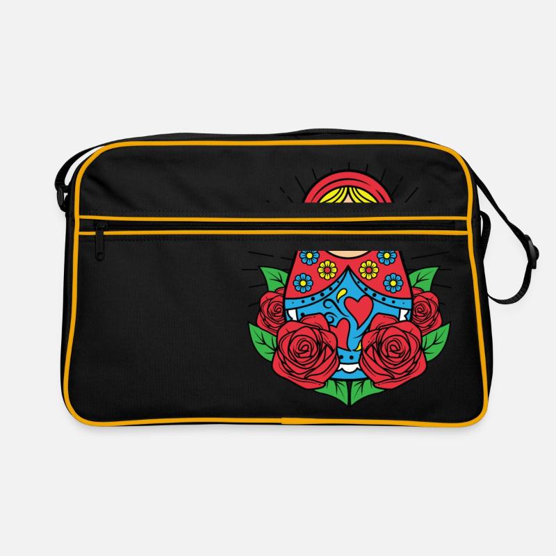 Matryoshka Matryoshka Poupée Russe Russie - Sac Retro - noir/or