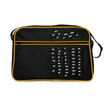 Corn Corncob Corn Carnival Carnival costume - Retro Bag - black/gold - Front