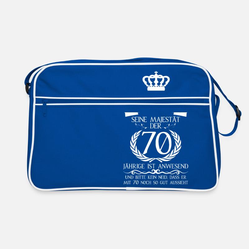 70th birthday. Retro Bag