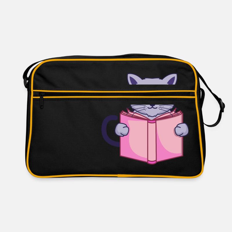 Buchkatze Retro Tasche