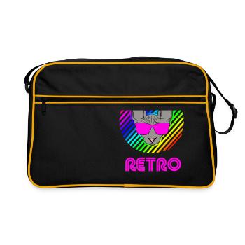 Retro Cat Cat of the 90s - Retro Bag - black/gold - Front