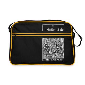 Tarot Karte The Empress - Die Kaiserin Geschenk - Retro Tasche - Schwarz/Gold - Vorne