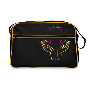 Cadeau de guérison du maître chakra spirituel Reiki - Sac Retro - noir/or - Devant