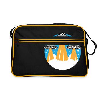 UFO - Retro Tasche - Schwarz/Gold - Vorne