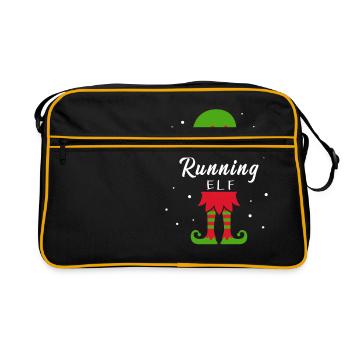 Running Elf Christmas for runners Joggers en cours d'exécution - Sac Retro - noir/or - Devant