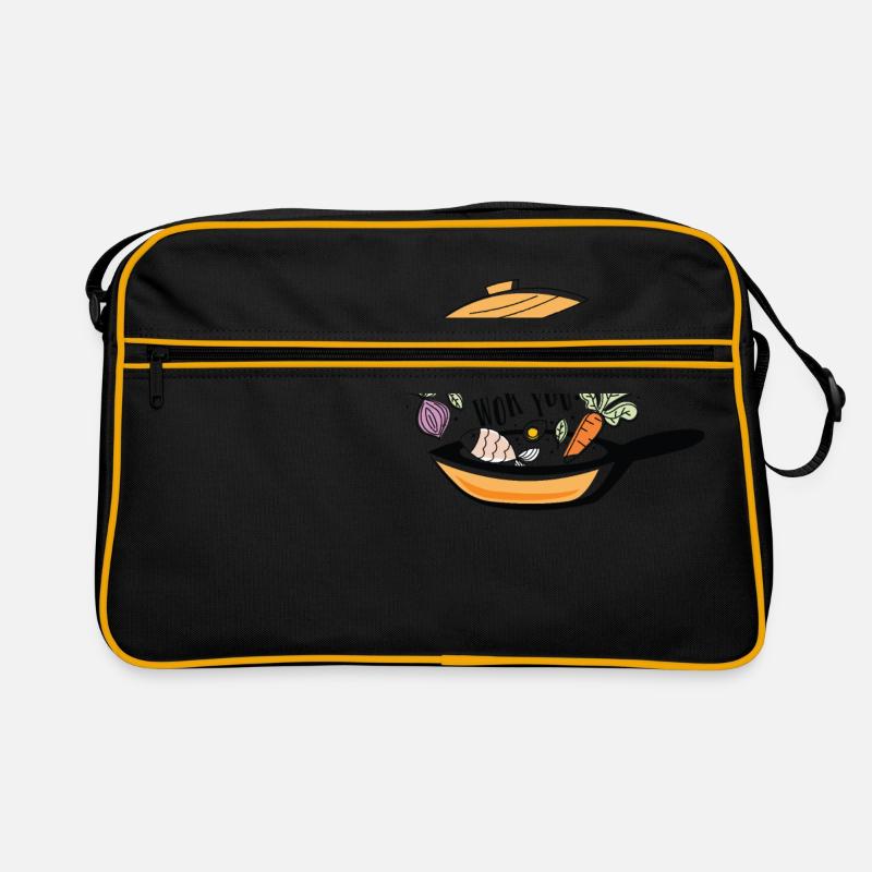 We will Wok you - Retro Tasche - Schwarz/Gold