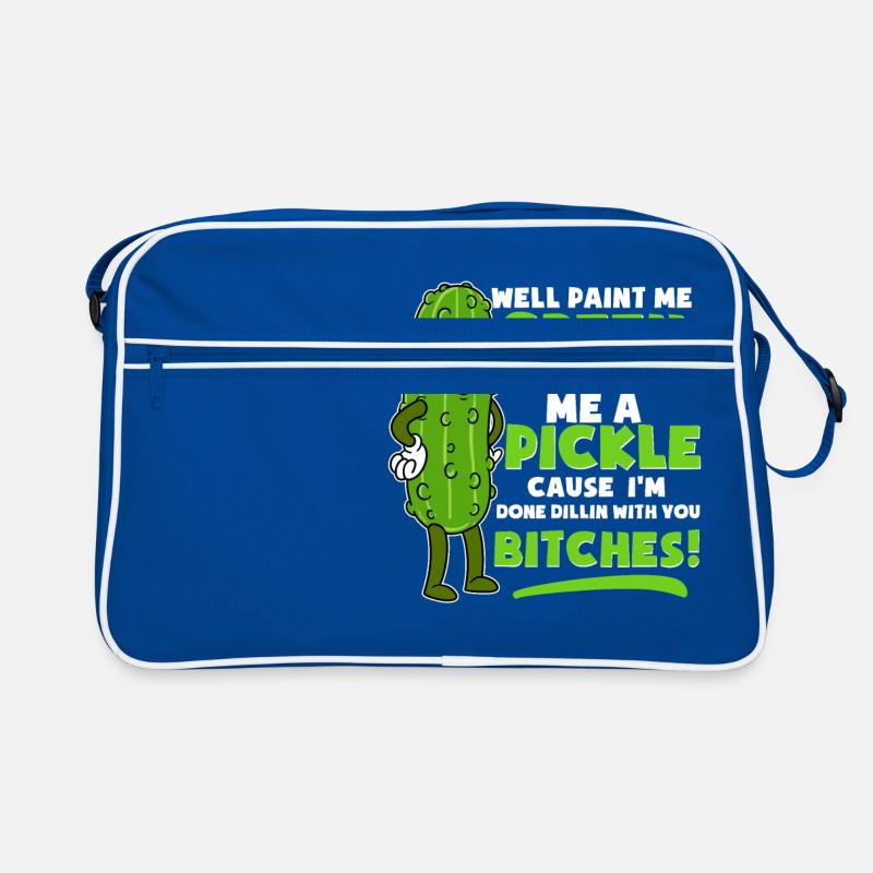 Funny Call Me Cucumber Gherkin blague de Gürkchen Sac Retro