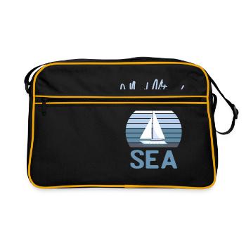 I Need Vitamin Sea - Retro Bag - black/gold - Front