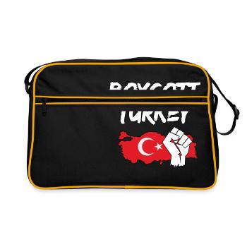 Boycott Turkey Turkey Syria war - Retro Bag - black/gold - Front