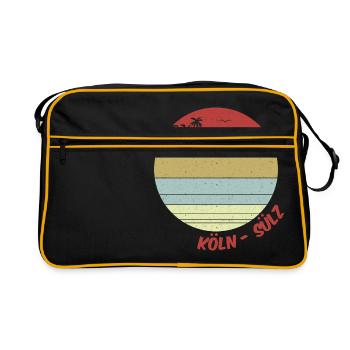 Koeln Suelz Shirt - Retro Tasche - Schwarz/Gold - Vorne