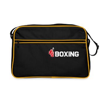 Boxing - Boxer Boxing Fighter - Retro Bag - black/gold - Front