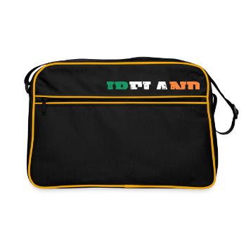Irlande cadeau Dublin Europe Irish Souvenir - Sac Retro - noir/or - Devant