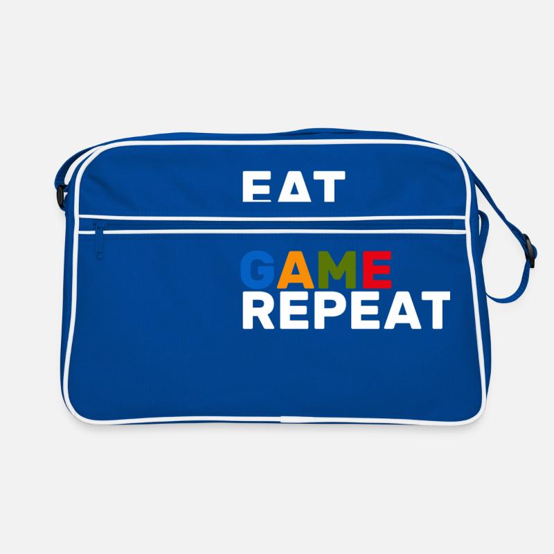 Eat Sleep Game Repeat Gift Gamer Video Games Retro Tasche