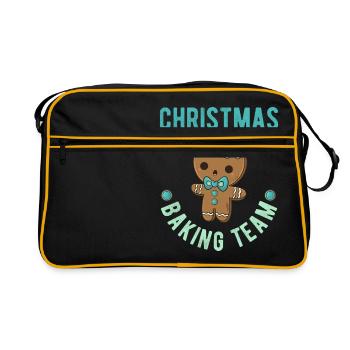 Christmas Back Team - Retro Bag - black/gold - Front