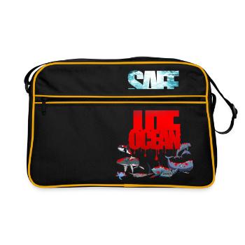 Sécuriser l'océan - Sac Retro - noir/or - Devant