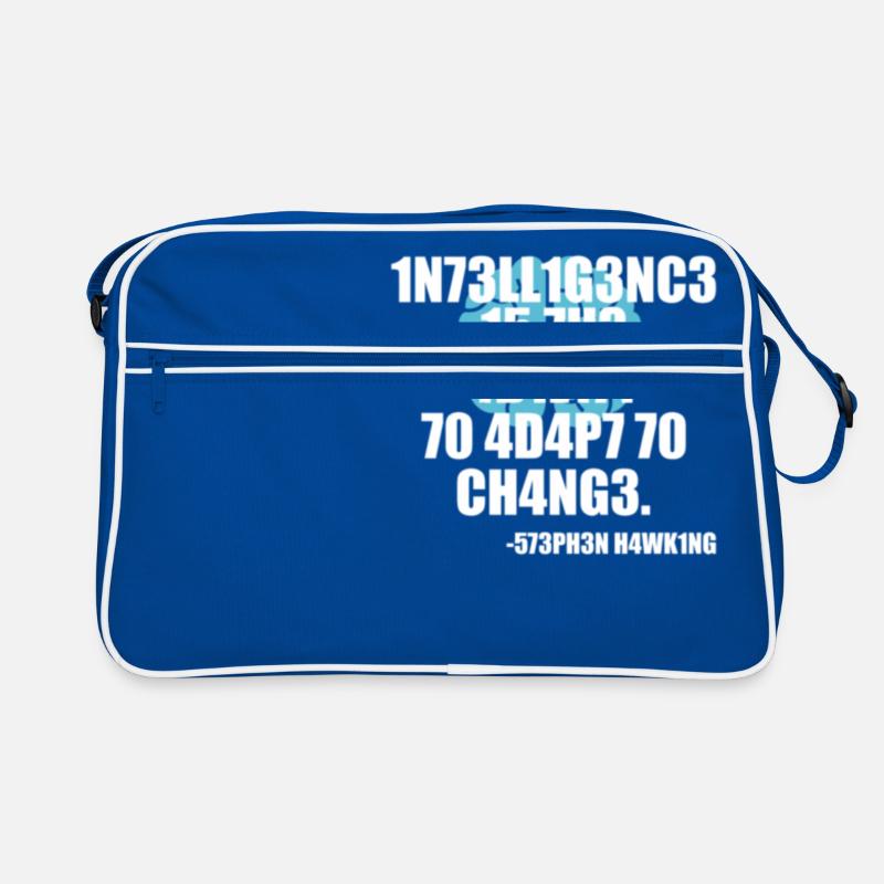 Intelligenz Stephen Hawking Zitat Motivation Retro Tasche