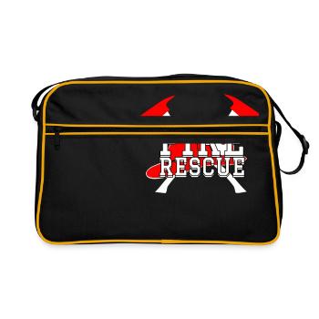 Firefighter Gift Fire Rescue Firefighter Gifts - Sac Retro - noir/or - Devant