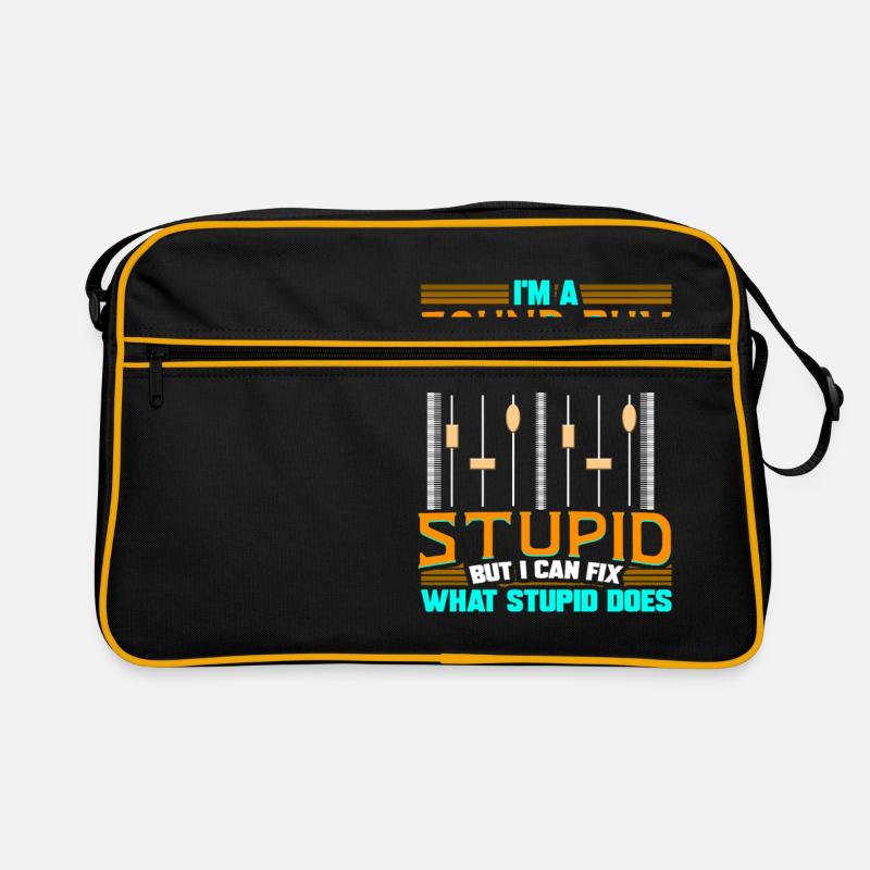 Sound engineer mixing console sound engineering sound engineer Retro Bag