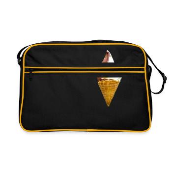 Glace douce - Sac Retro - noir/or - Devant