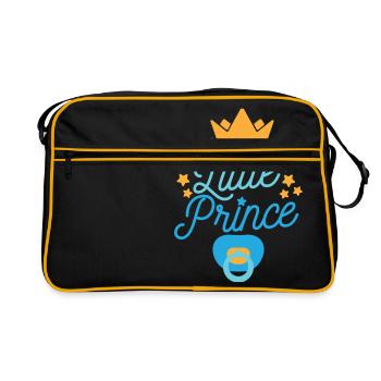 my little Prince - Retro Tasche - Schwarz/Gold - Vorne
