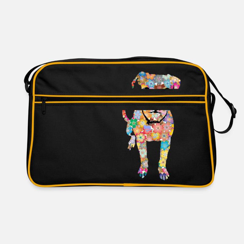 Chien, pit-bull, pit-bull, pit-bull tee, pit-bull Sac Retro