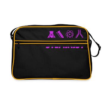 Steminist Science Stem Students Climate Change Fun - Retro Bag - black/gold - Front