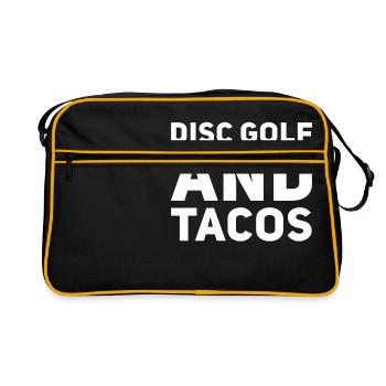 Disc Golf Taco Lover Sport Player Foodie - Sac Retro - noir/or - Devant