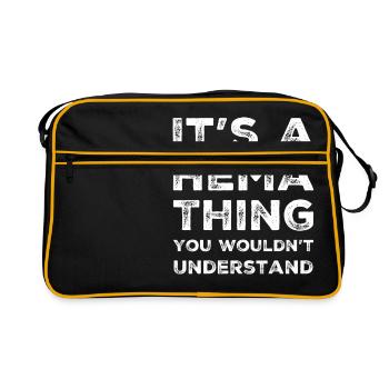 C'est un cadeau drôle Hema Thing - Sac Retro - noir/or - Devant