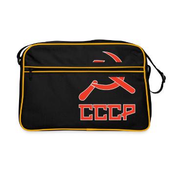 usssr Soviet hammer and sickle, hammer and sickle - Retro Bag - black/gold - Front
