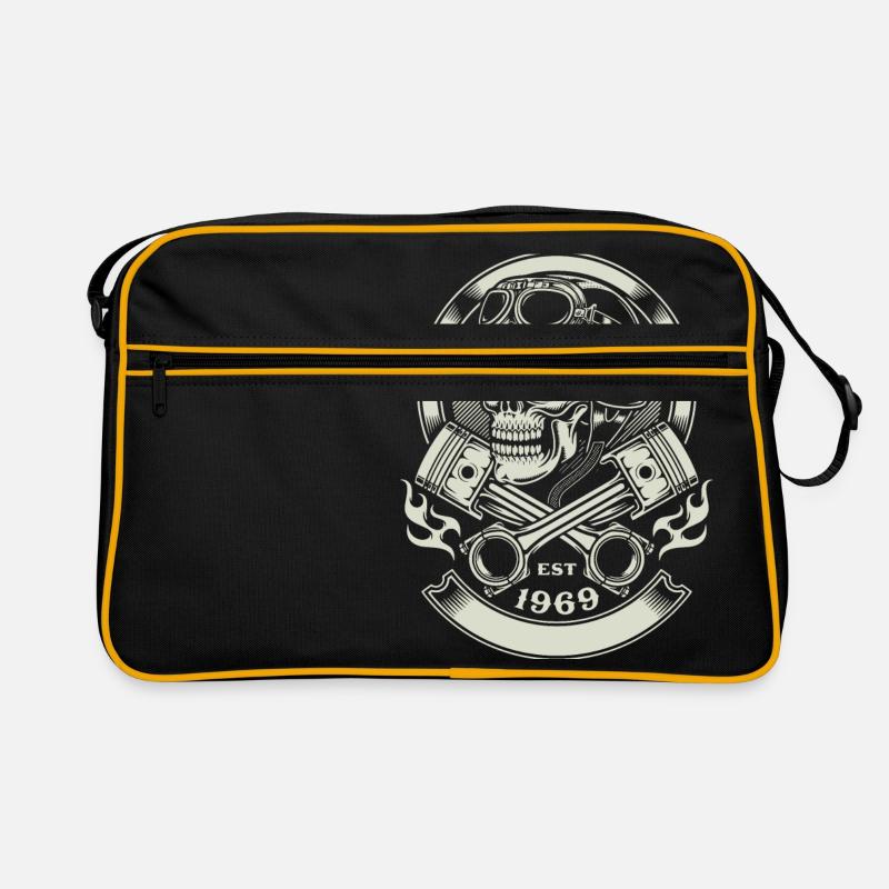 Totenkopf Biker - EST 1969 Retro Tasche