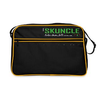 Skuncle Like A Regular Uncle But More Chill - Retro Bag - black/gold - Front