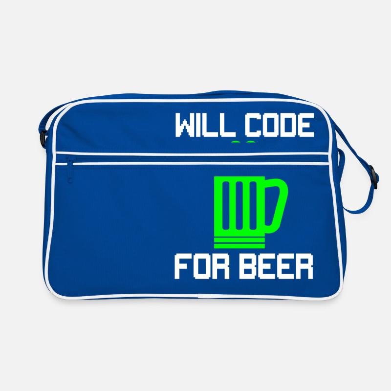 Code de la bière, T-shirt drôle de programmeur Sac Retro