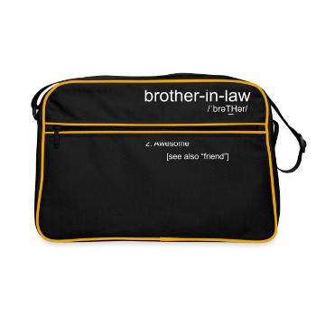 Schwager Definition - Retro Tasche - Schwarz/Gold - Vorne