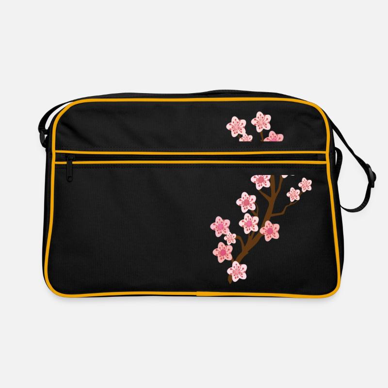 Cherry Blossom - Retro Bag - black/gold
