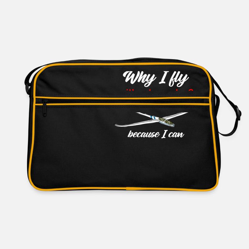 Why I Fly Without A Motor Because I Can Glider Retro Bag