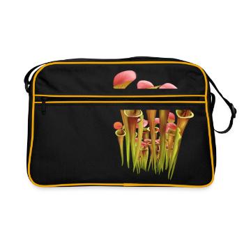 Garden Carnivorous Sleeve Lance Sarracenia - Retro Bag - black/gold - Front