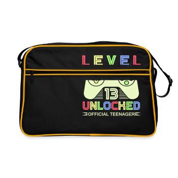 Adolescent officiel débloqué de niveau 13 - Sac Retro - noir/or - Devant