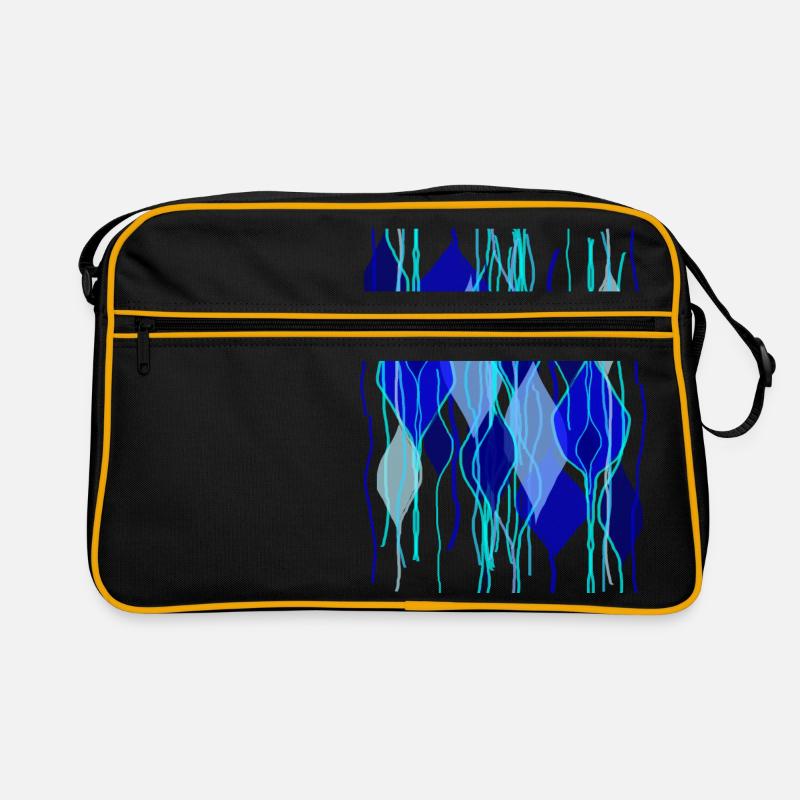 Fleda Maus Design: Abstrakte Tropfenformen Retro Tasche