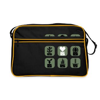 Cactus cactus - Sac Retro - noir/or - Devant