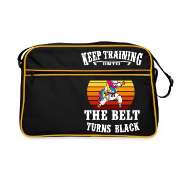 Arts martiaux | Karaté Kung Fu Taekwondoo - Sac Retro - noir/or - Devant